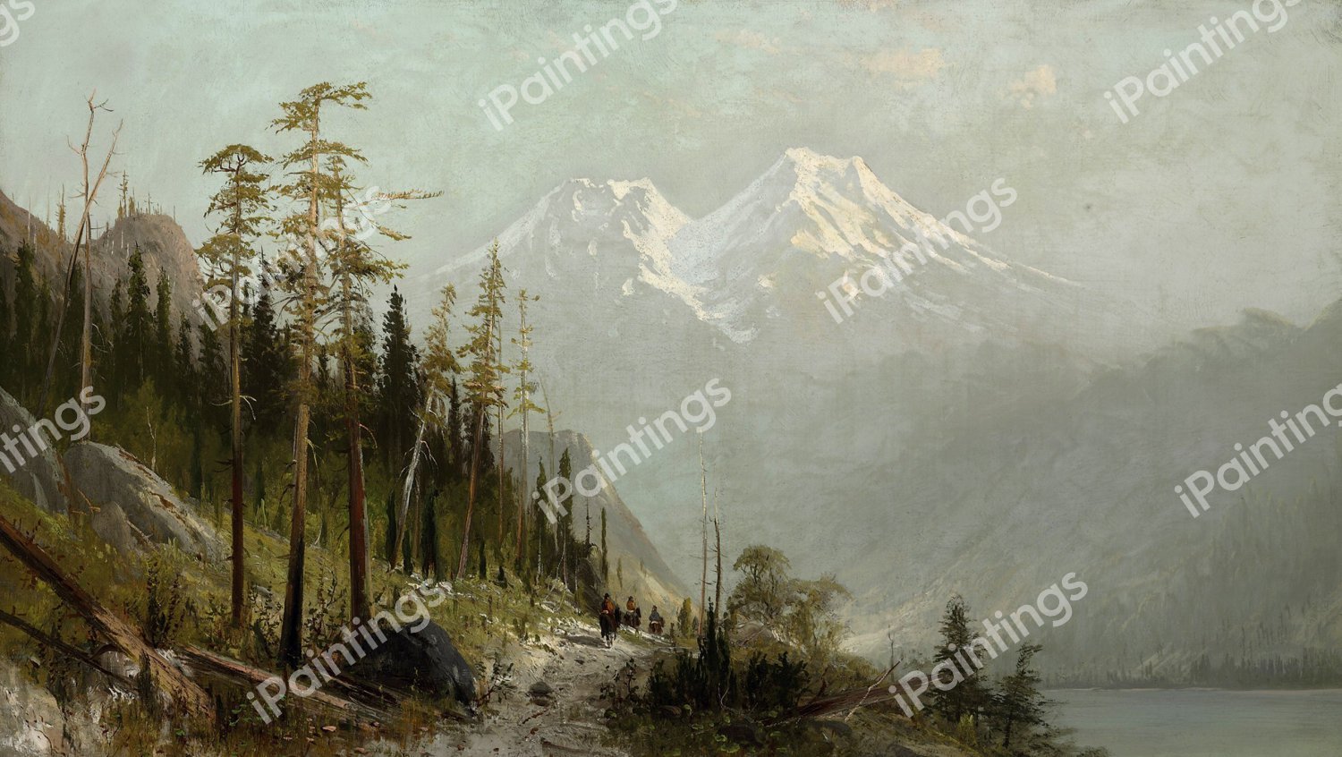Mount Shasta. The painting by Frederick Ferdinand Schafer