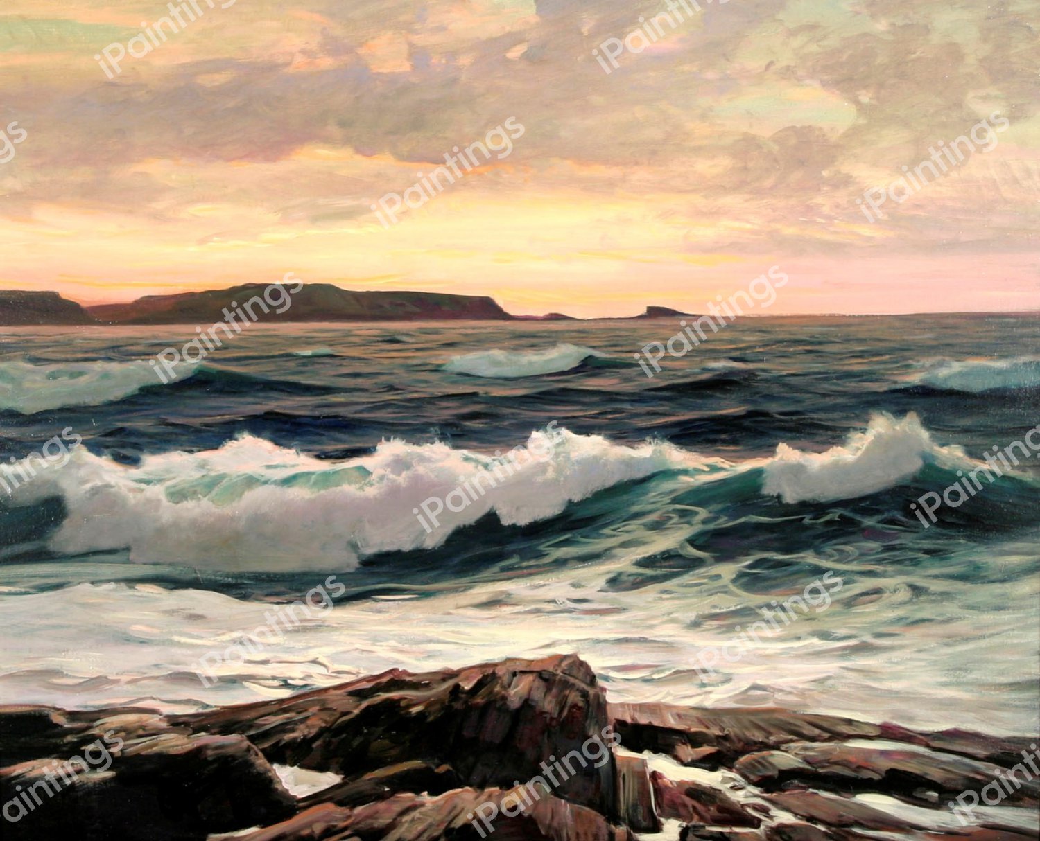 Afternoon Sun. The painting by Frederick Judd Waugh