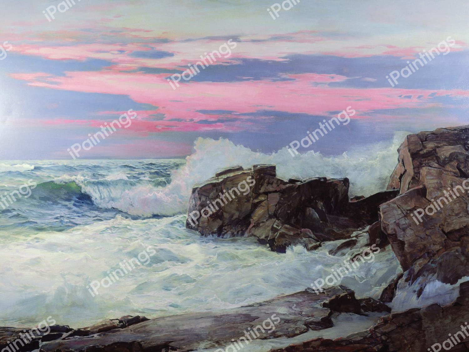 At the Close of Day. The painting by Frederick Judd Waugh