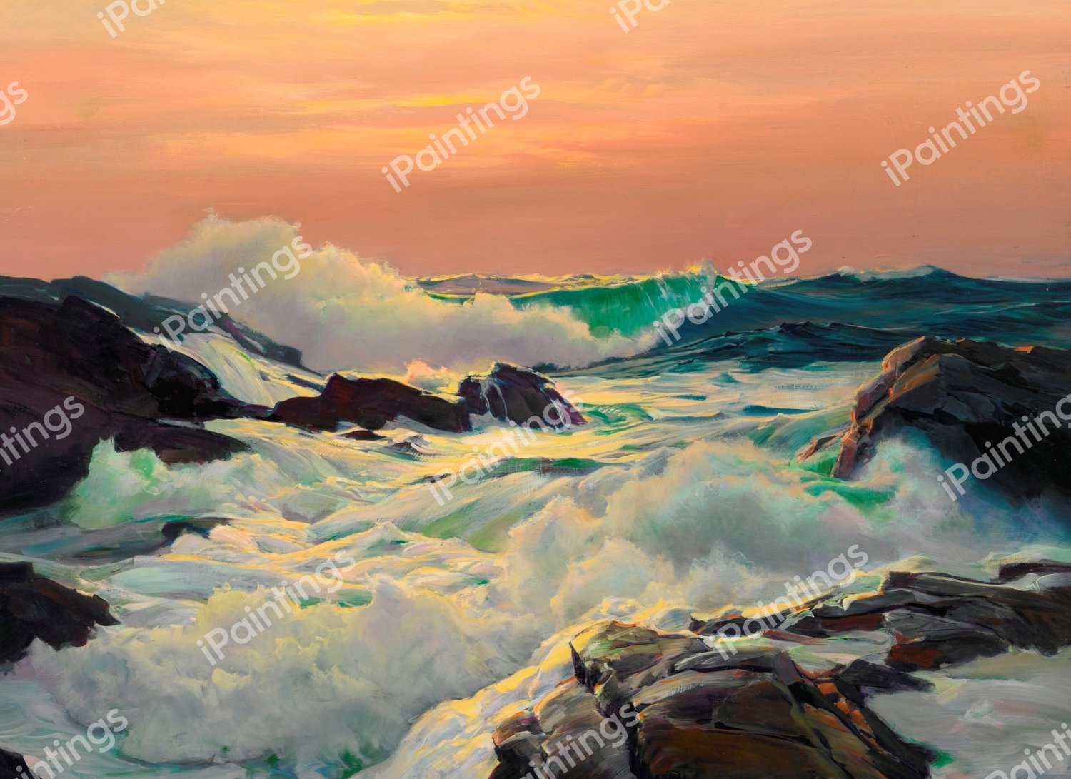 Bright Foam. The painting by Frederick Judd Waugh