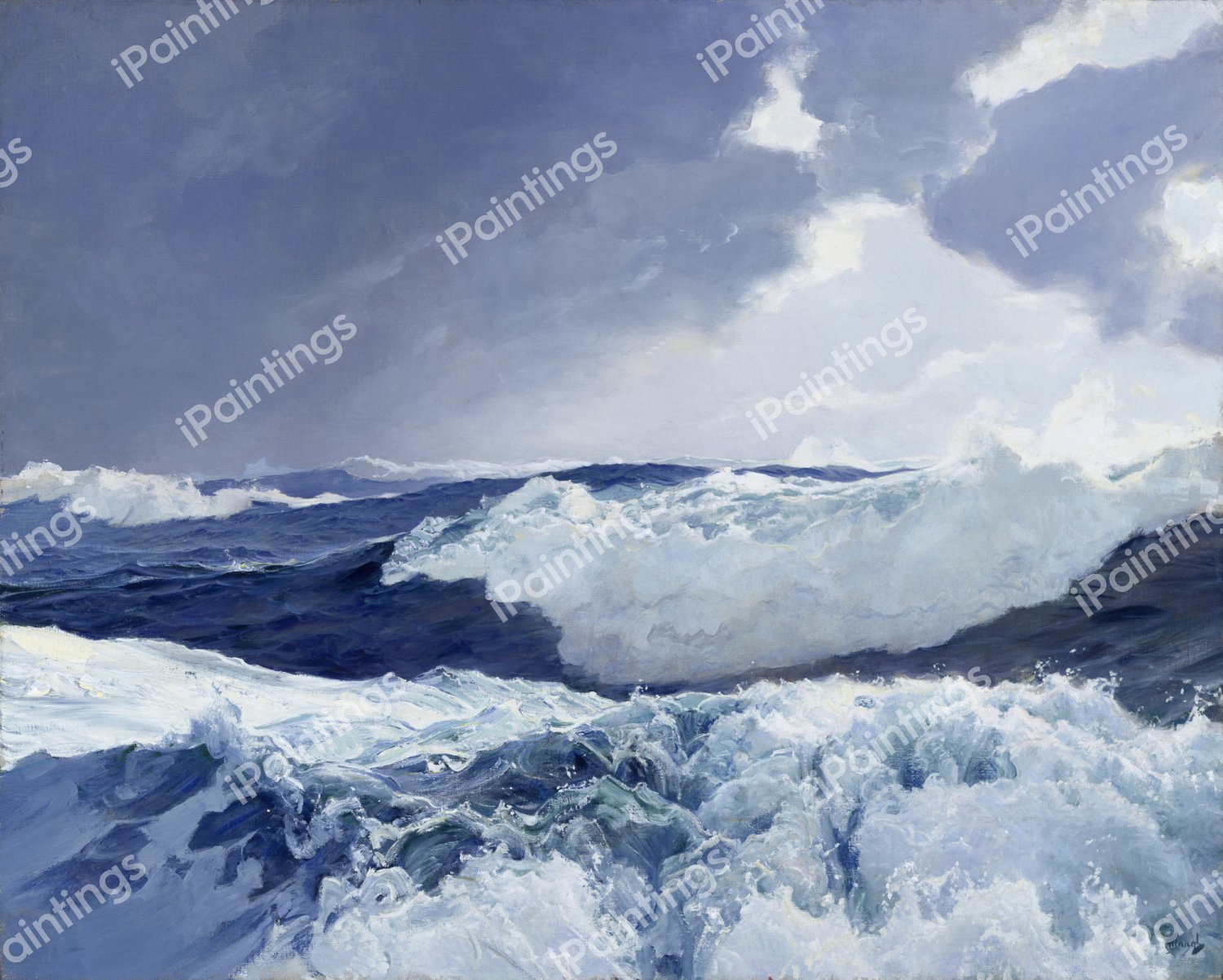 Mid Ocean. The painting by Frederick Judd Waugh