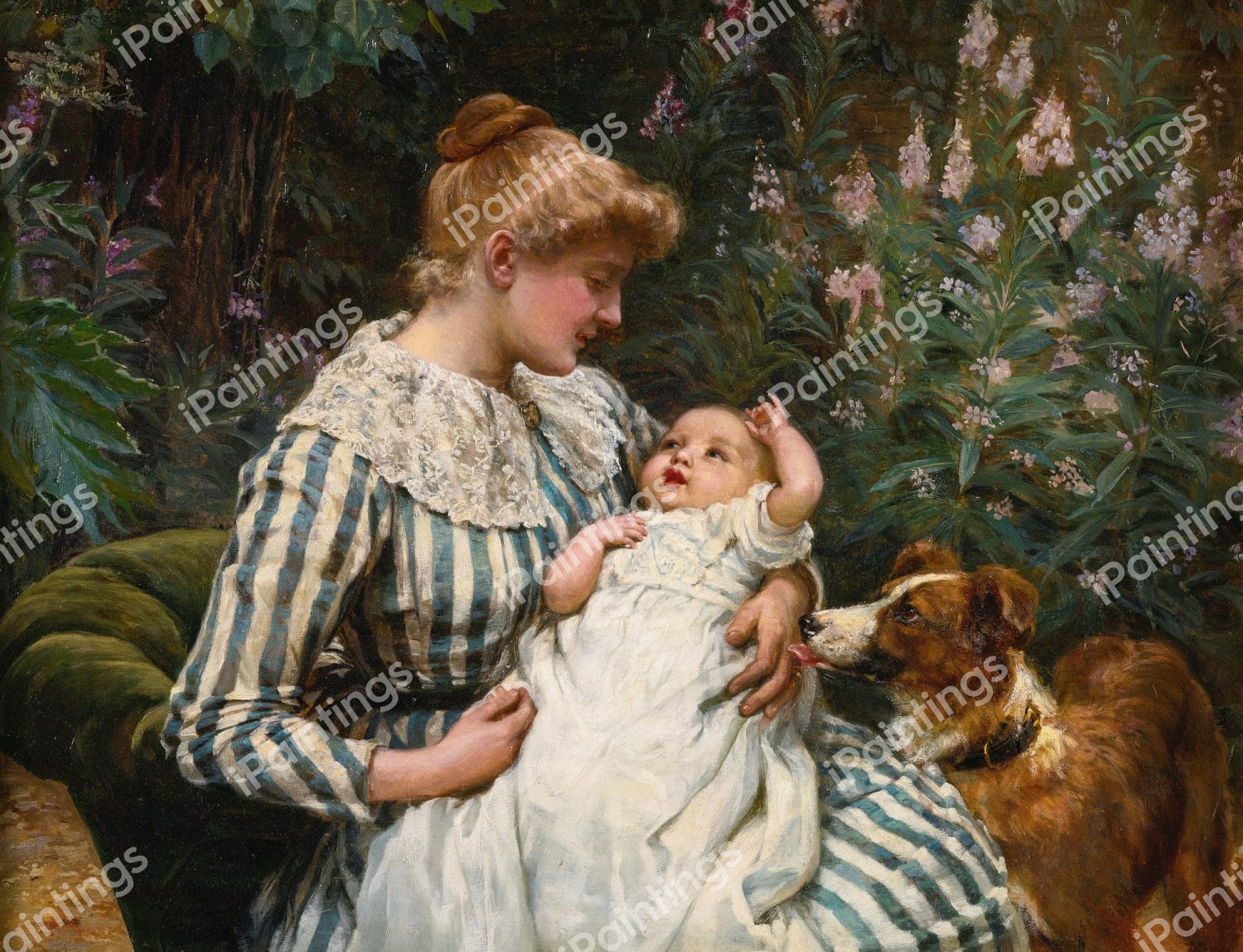 A Gentle Reminder. The painting by Frederick Morgan