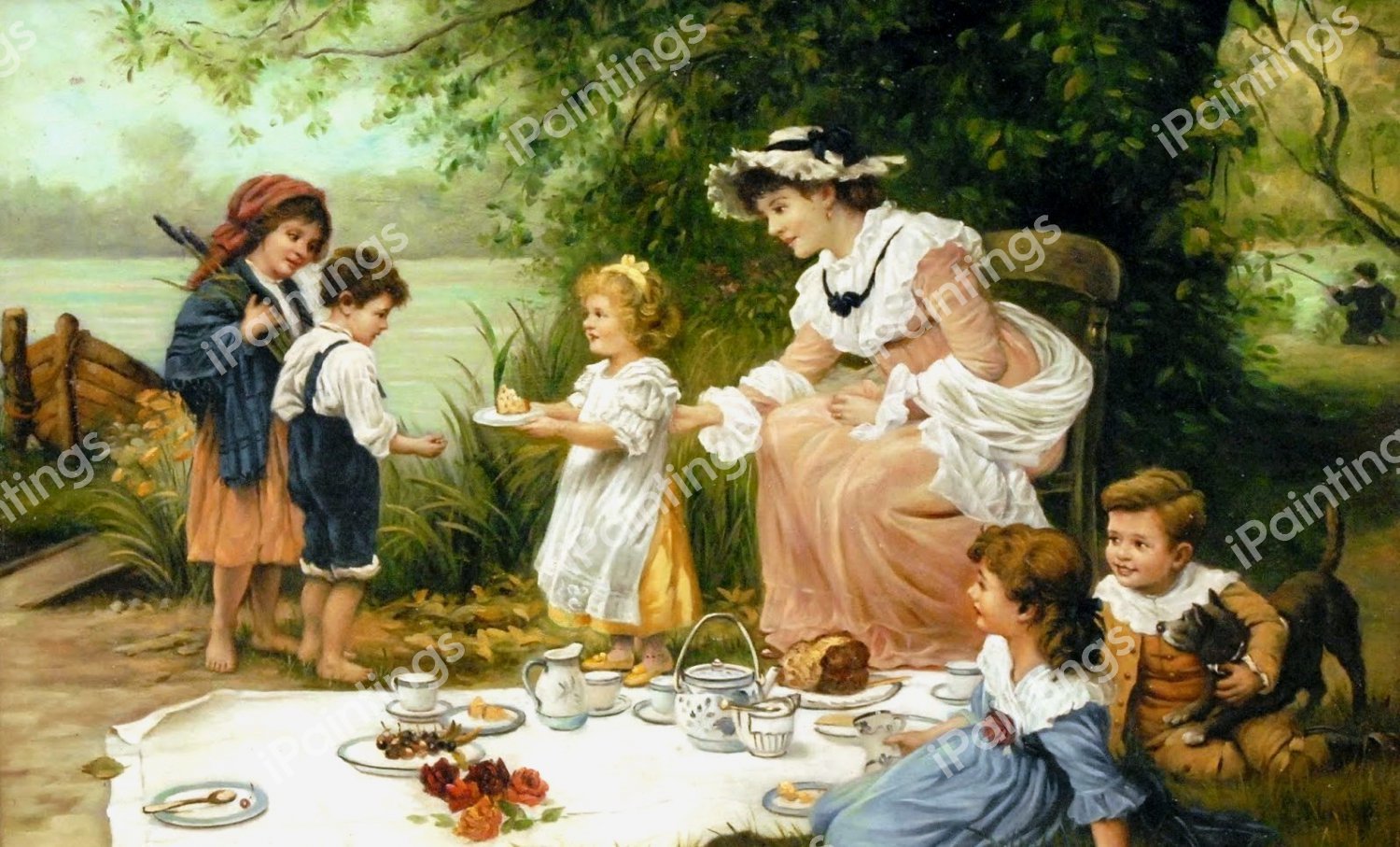 An Offering of Charity. The painting by Frederick Morgan