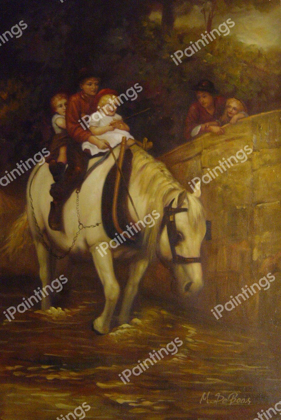 Steady. The painting by Frederick Morgan