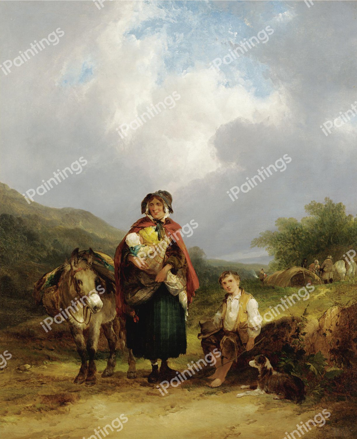 Rest for the Travellers. The painting by Frederick William Hulme