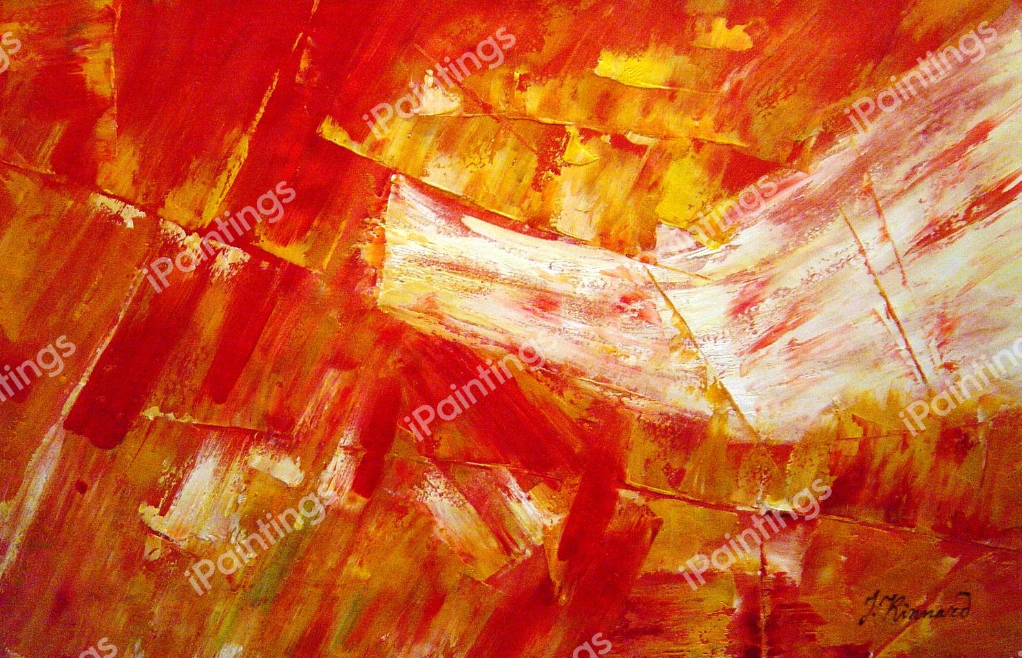 Free Flowing Abstract. The painting by Our Originals