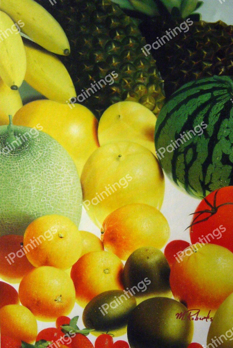 Fresh Fruit Display. The painting by Our Originals