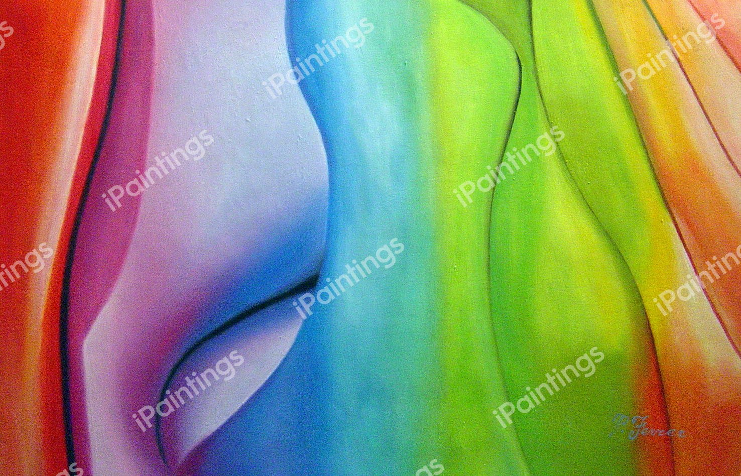 Full Color Wave. The painting by Our Originals