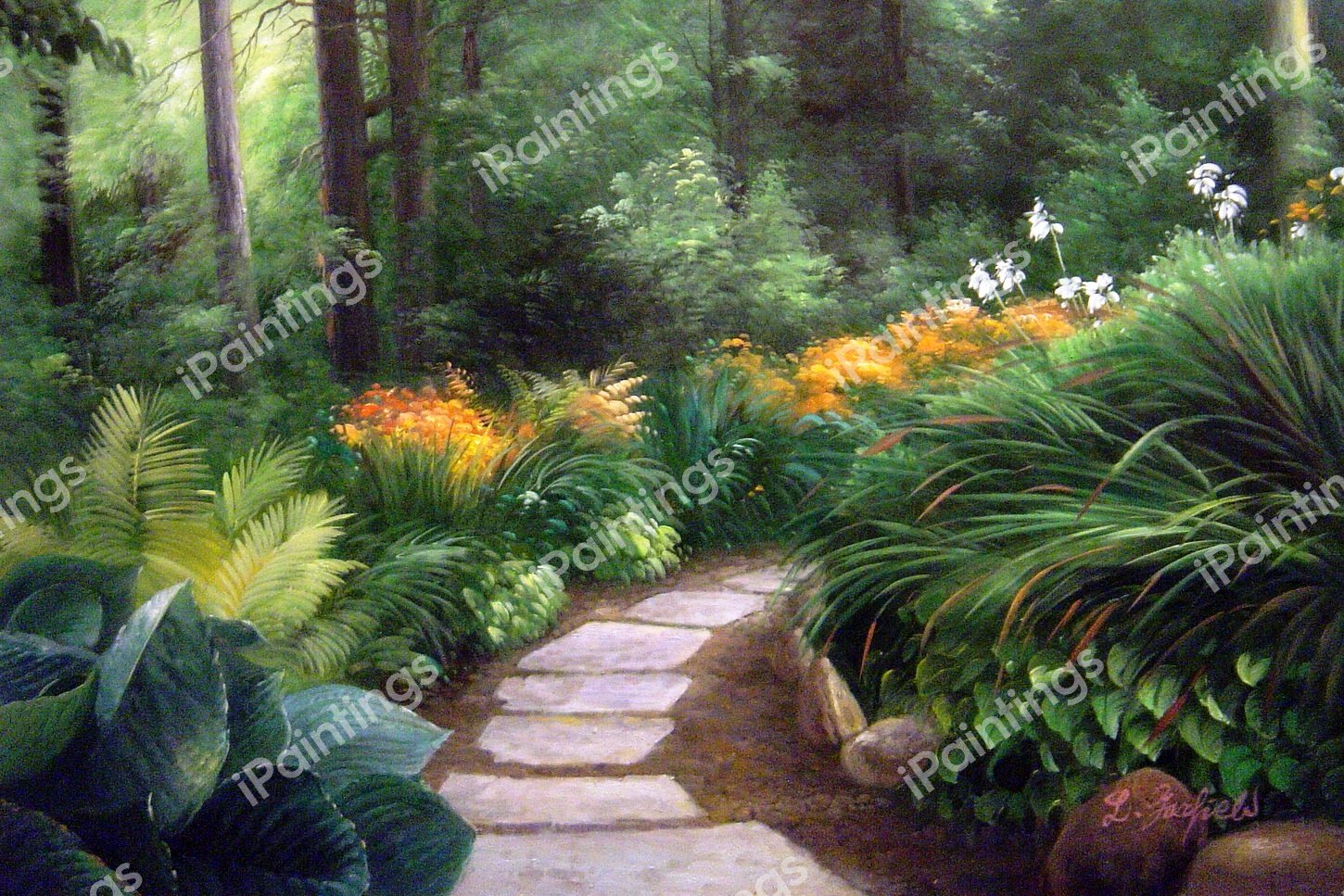 Garden Of Eden. The painting by Our Originals