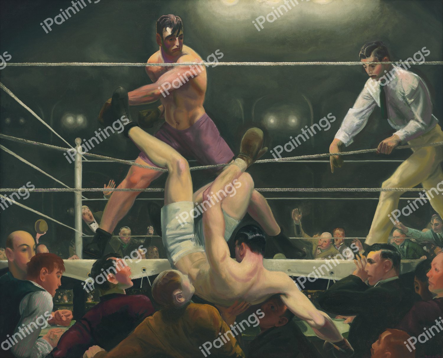 Dempsey and Firpo. The painting by George Bellows