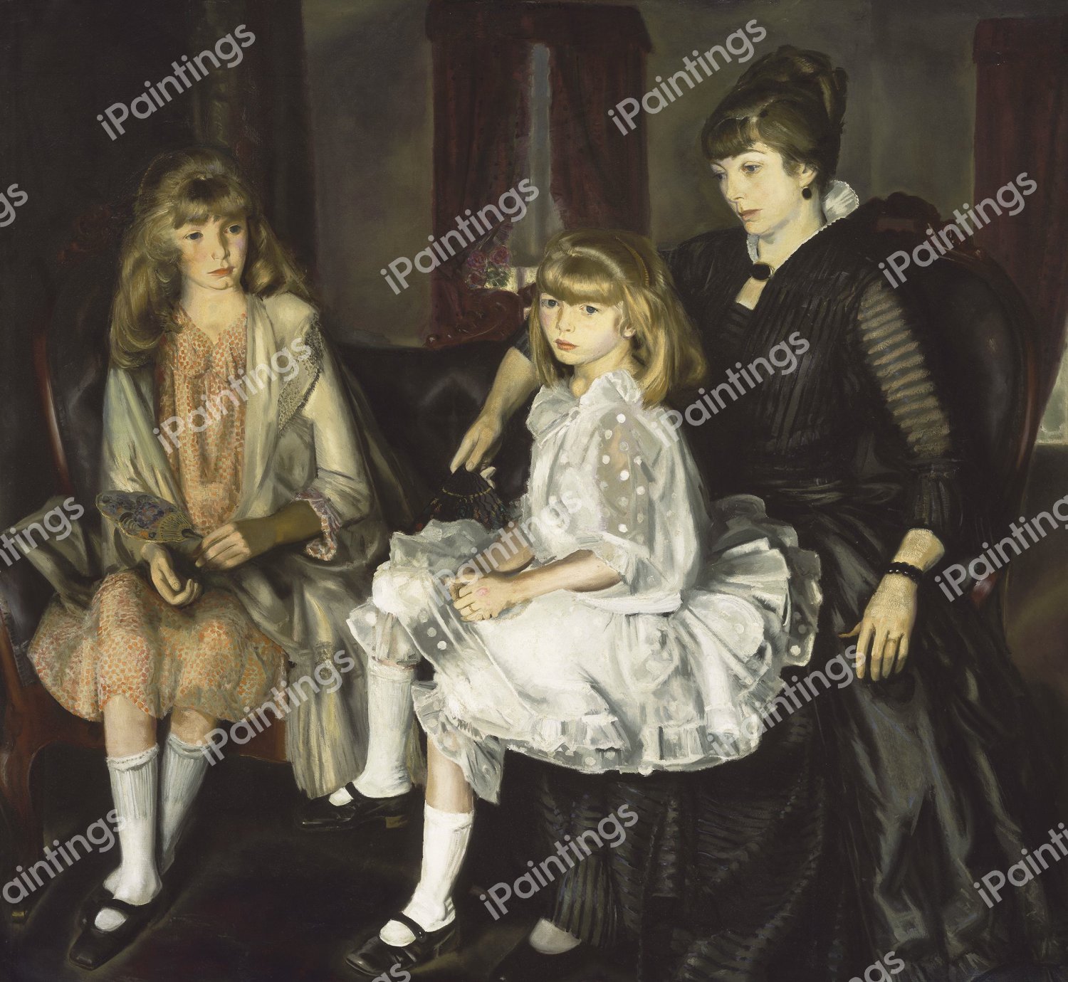 Emma and Her Children. The painting by George Bellows