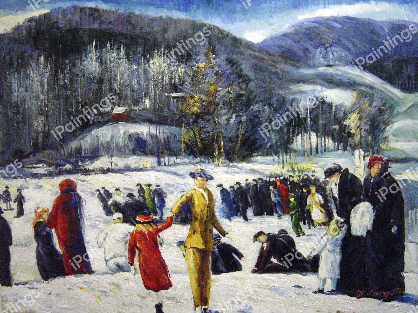 Love Of Winter. The painting by George Bellows