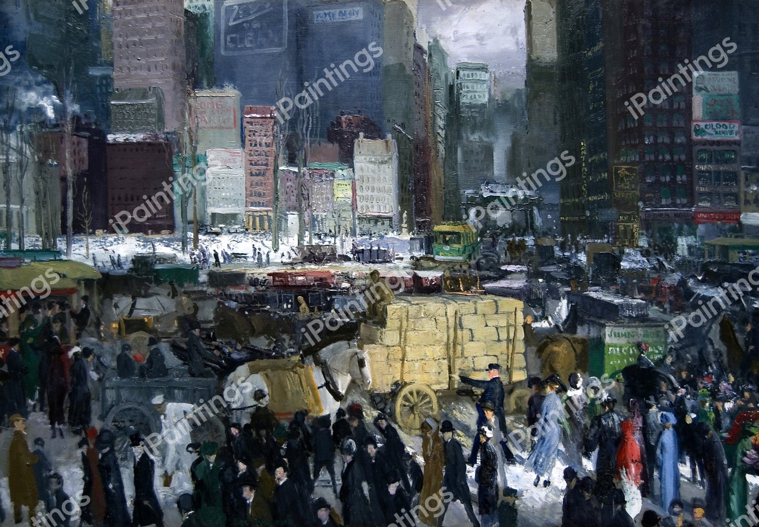 New York. The painting by George Bellows