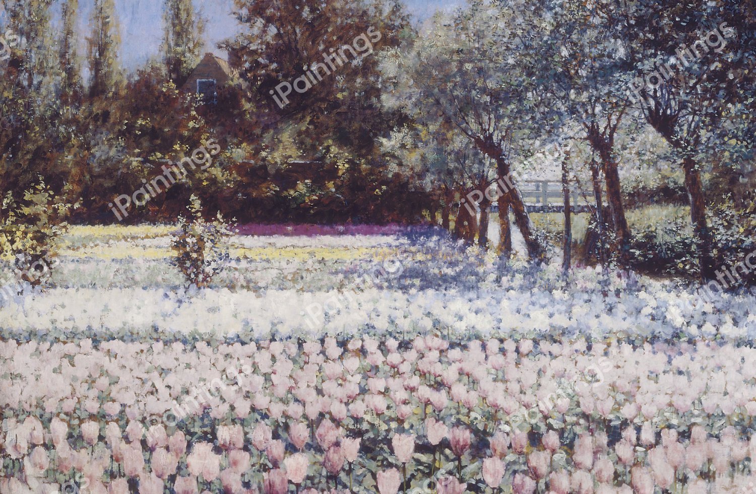 Early Spring in Holland. The painting by George Hitchcock