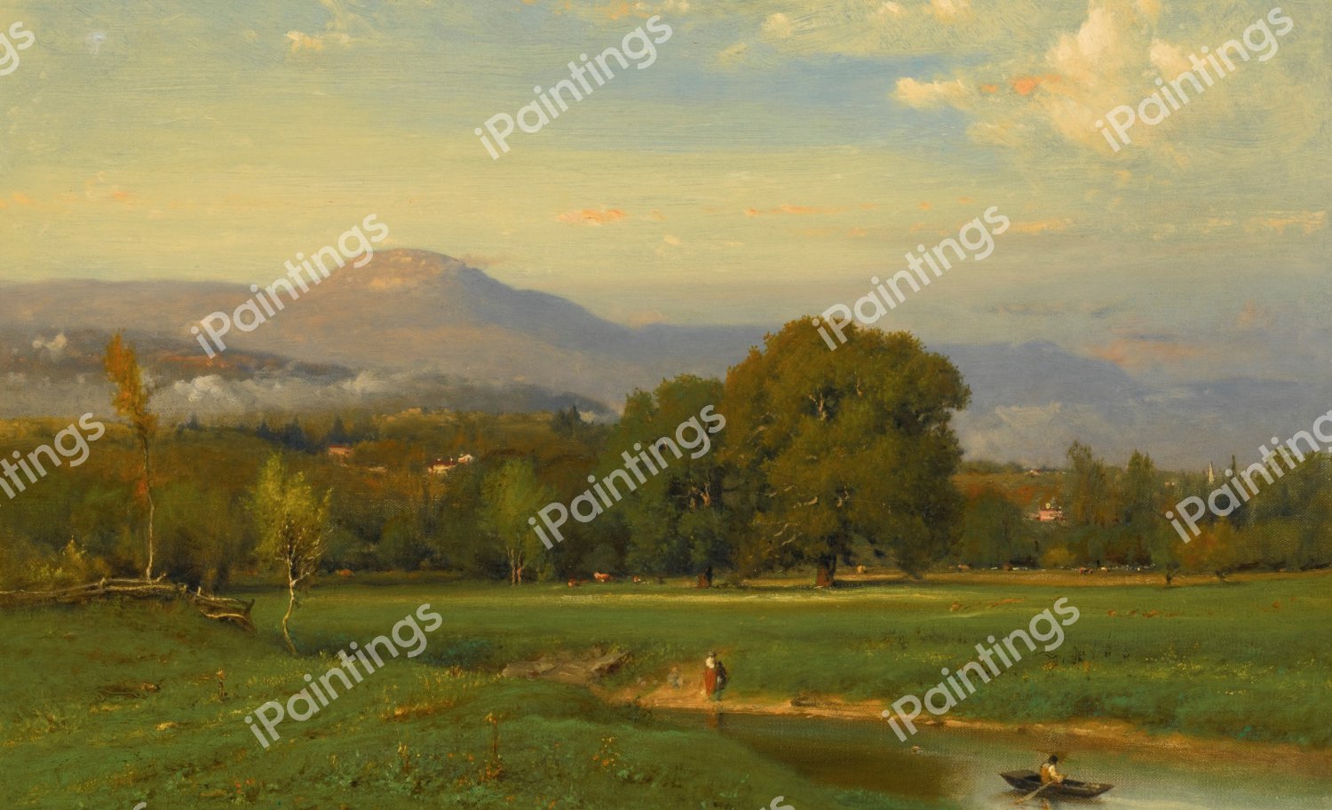 Landscape (Summer Landscape). The painting by George Inness