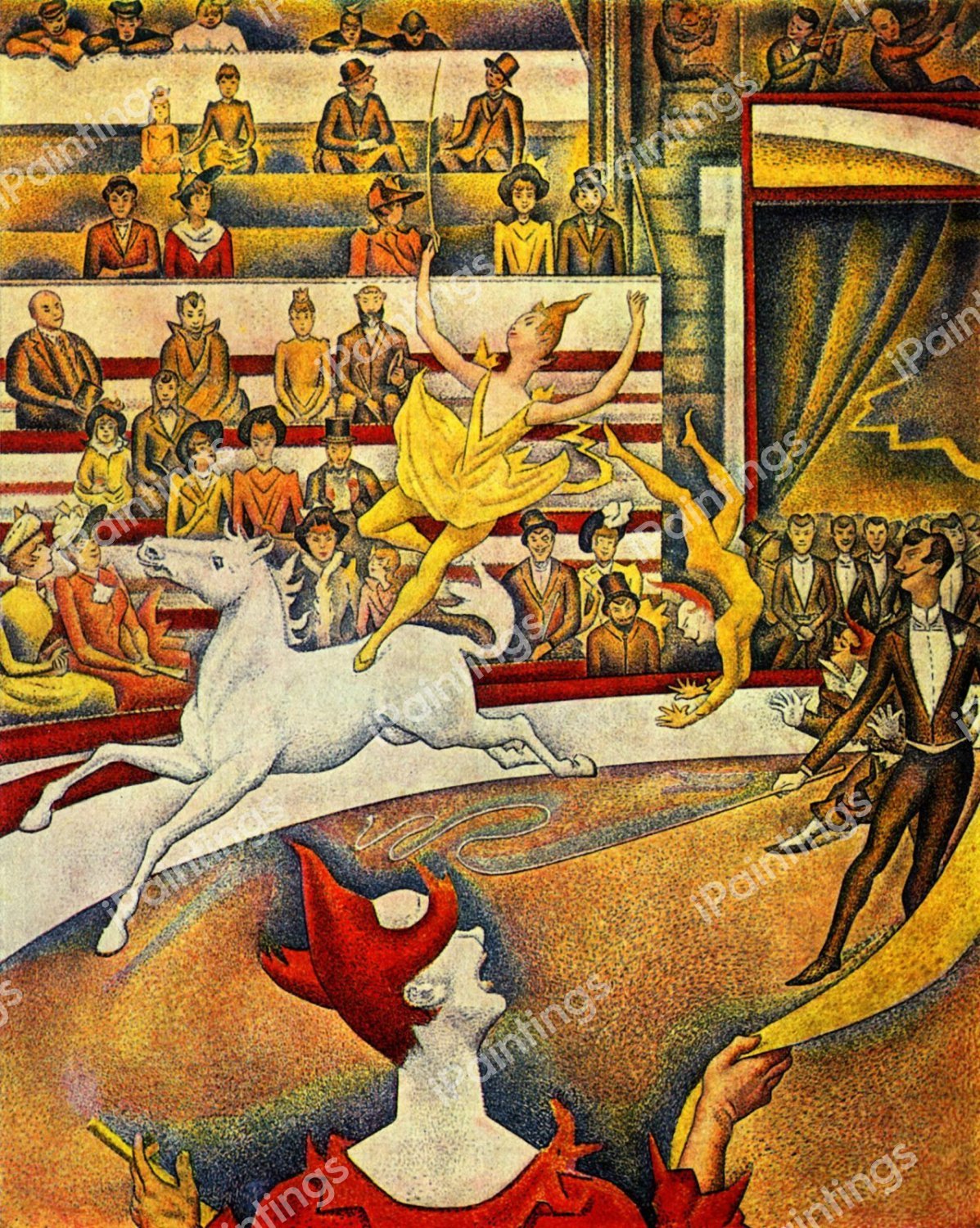 Circus. The painting by Georges Seurat