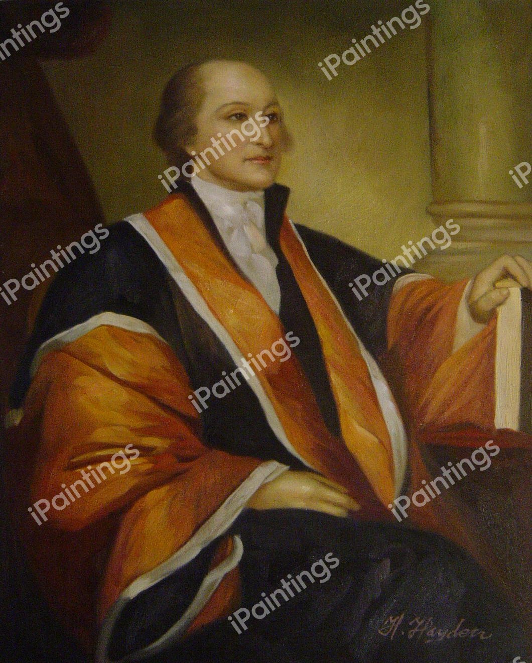Chief Justice John Jay. The painting by Gilbert Stuart