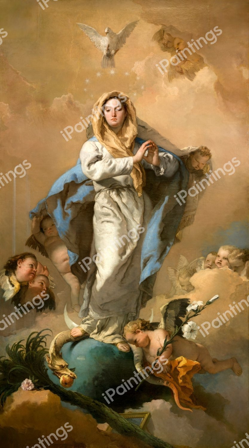 The Immaculate Conception. The painting by Giovanni Battista Tiepolo