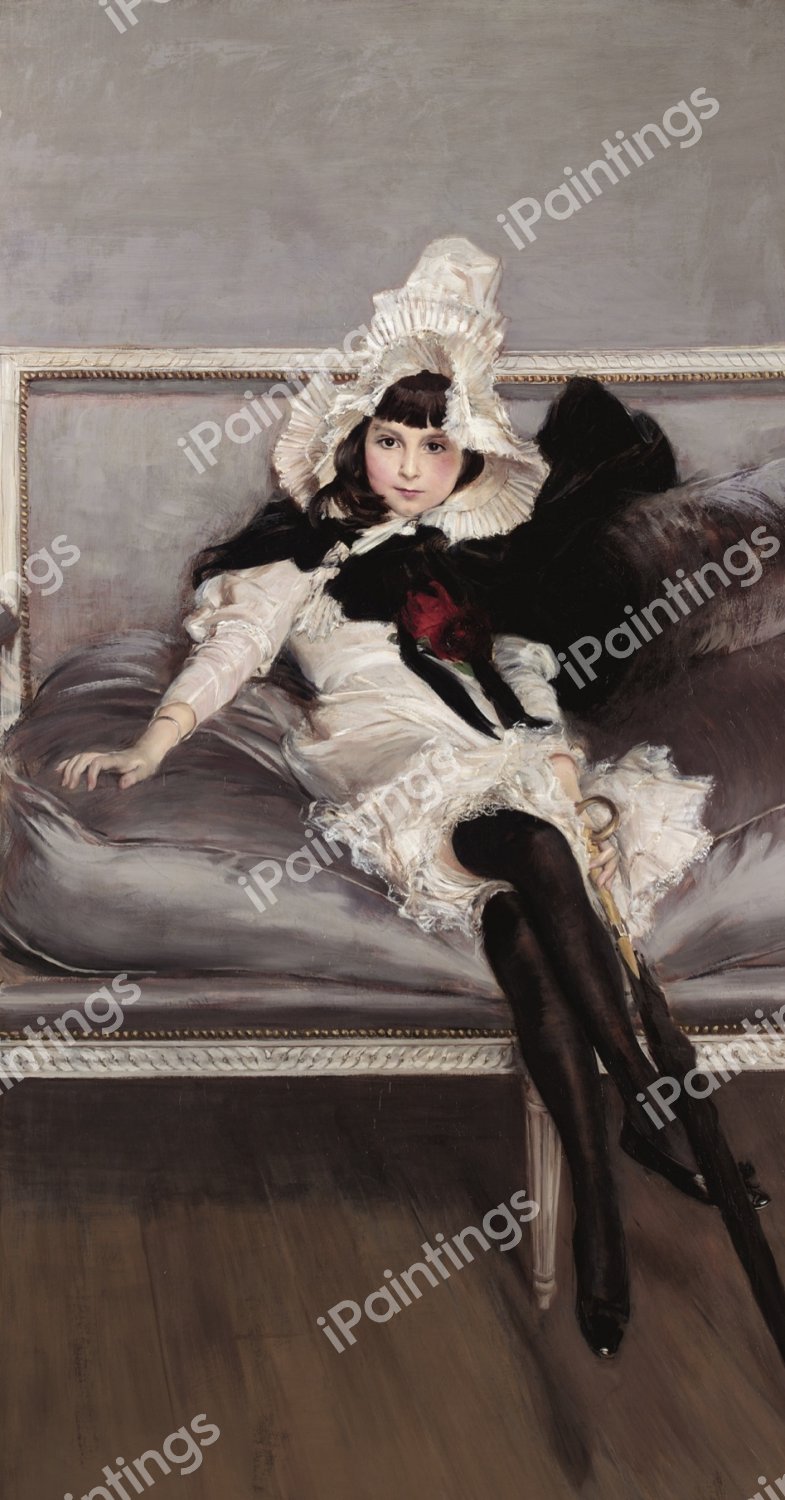 Portrait of Giovinetta Errazuriz, 1892. The painting by Giovanni Boldini