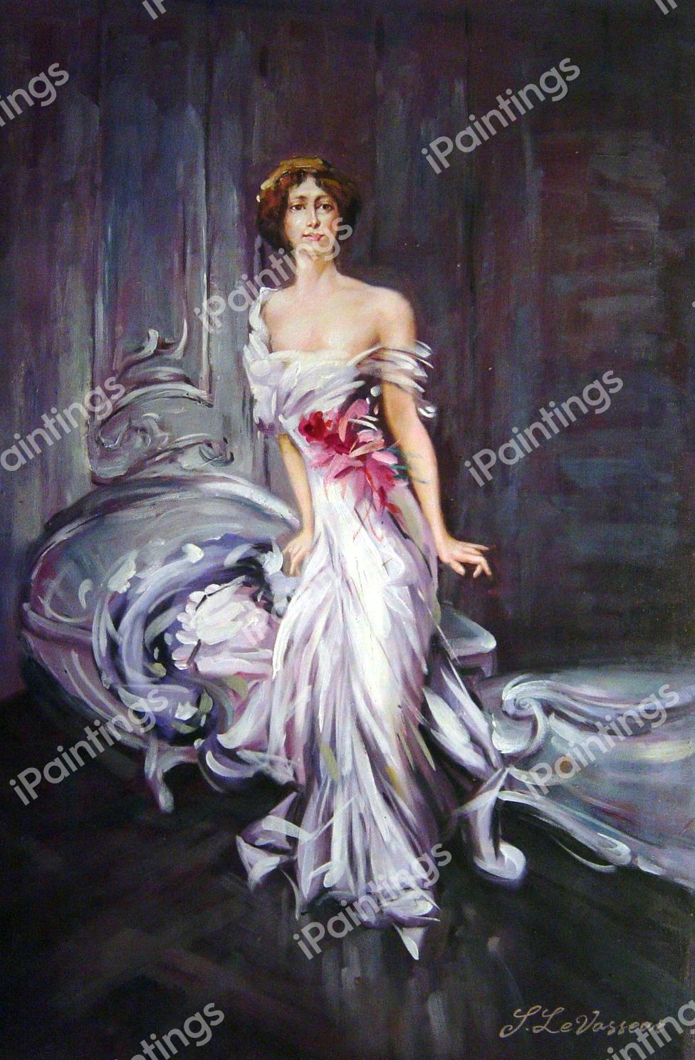 Portrait Of Madame E. L. Doyen. The painting by Giovanni Boldini