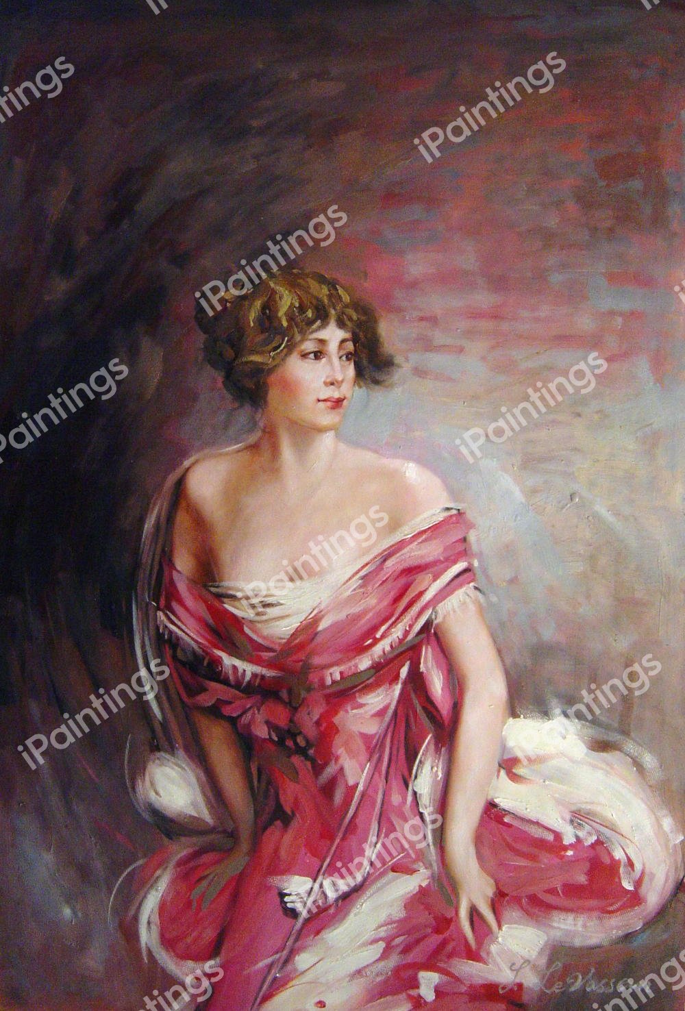 Portrait Of Mlle de Gillespie. The painting by Giovanni Boldini