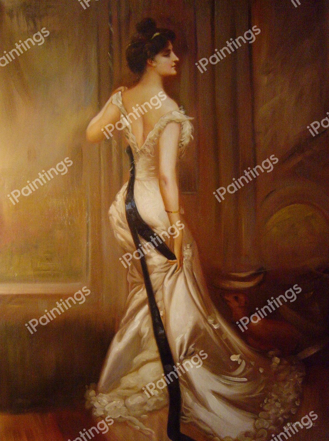 The Black Sash. The painting by Giovanni Boldini