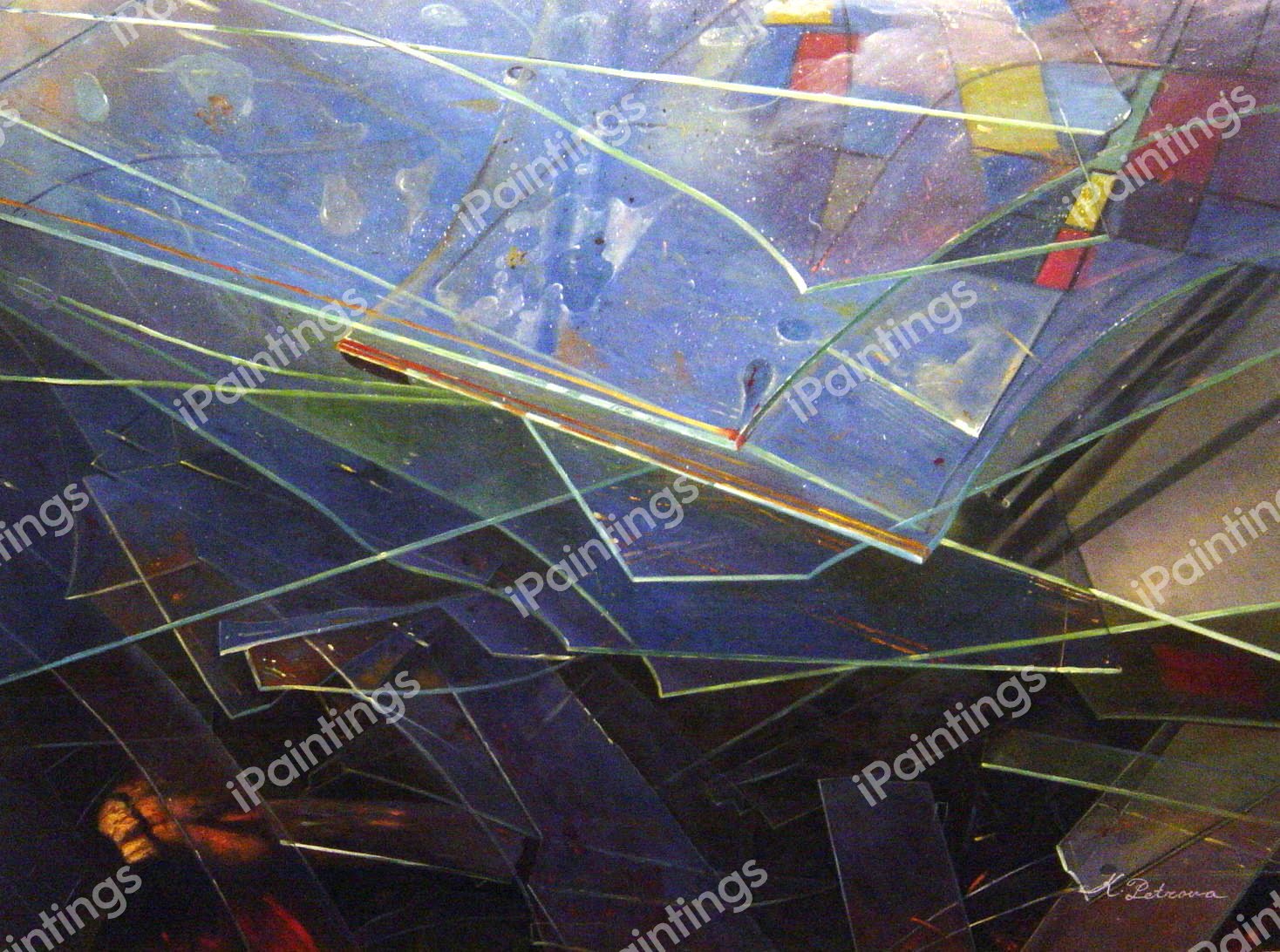 Glass Abstract. The painting by Our Originals