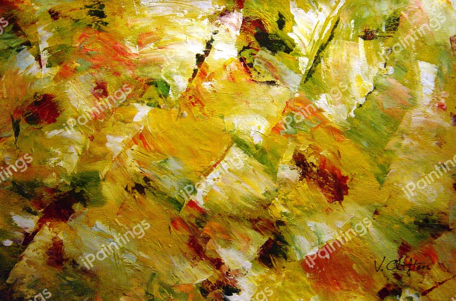 Glory Of Yellow. The painting by Our Originals