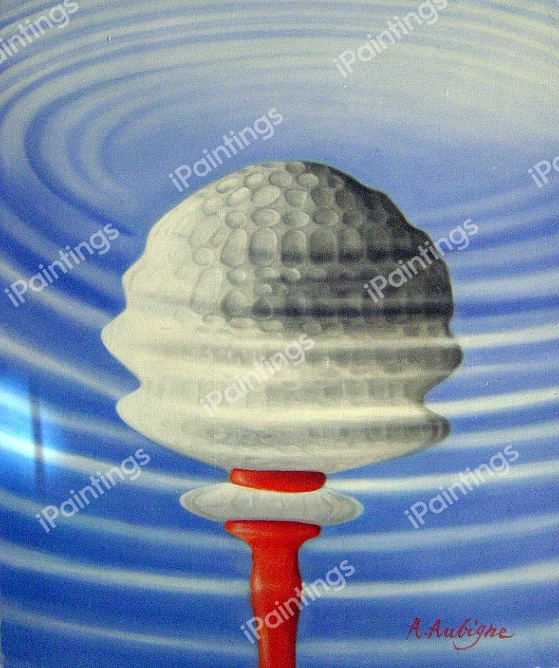 Golf Ball Reflection. The painting by Our Originals