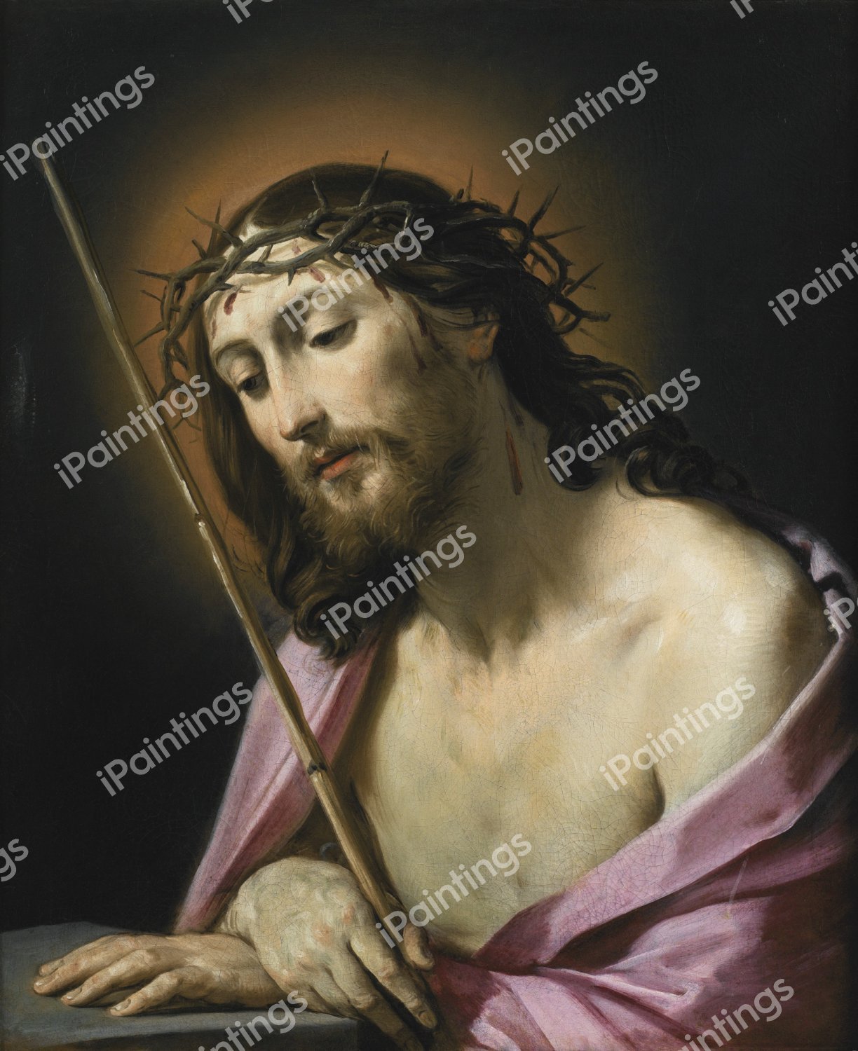 Christ as Ecce Homo. The painting by Guido Reni
