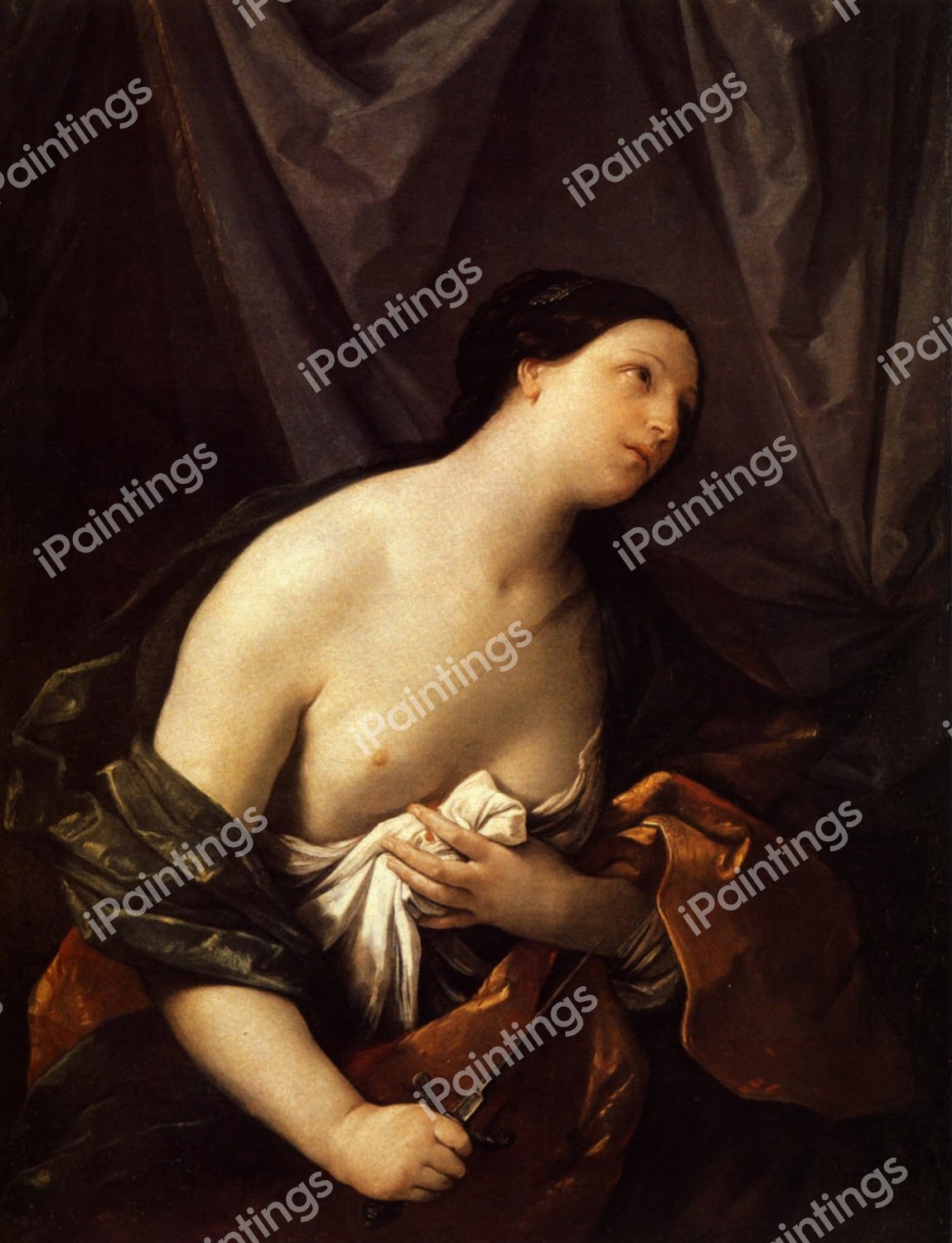 Lucretia. The painting by Guido Reni