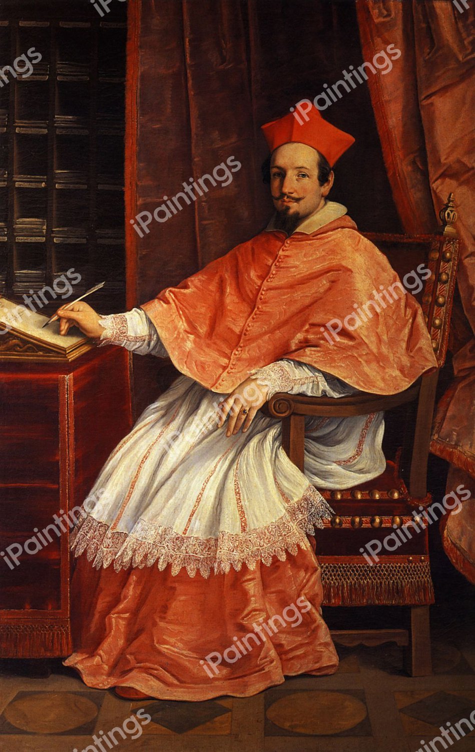 Portrait of Cardinal Bernardino Spada. The painting by Guido Reni