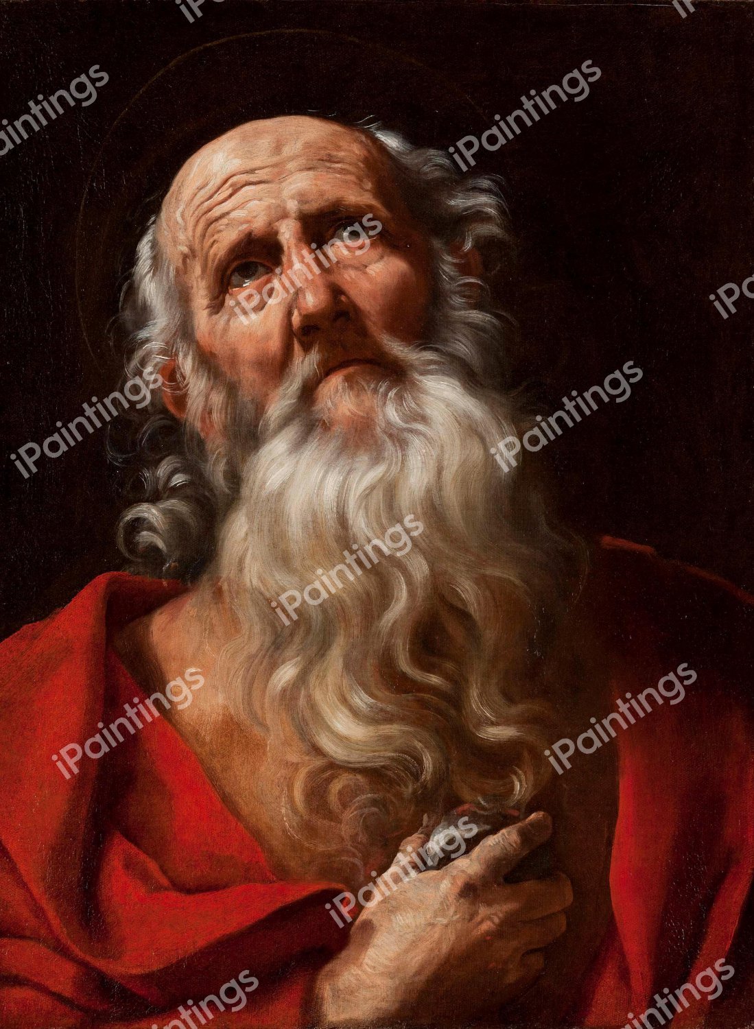 Saint Jerome. The painting by Guido Reni