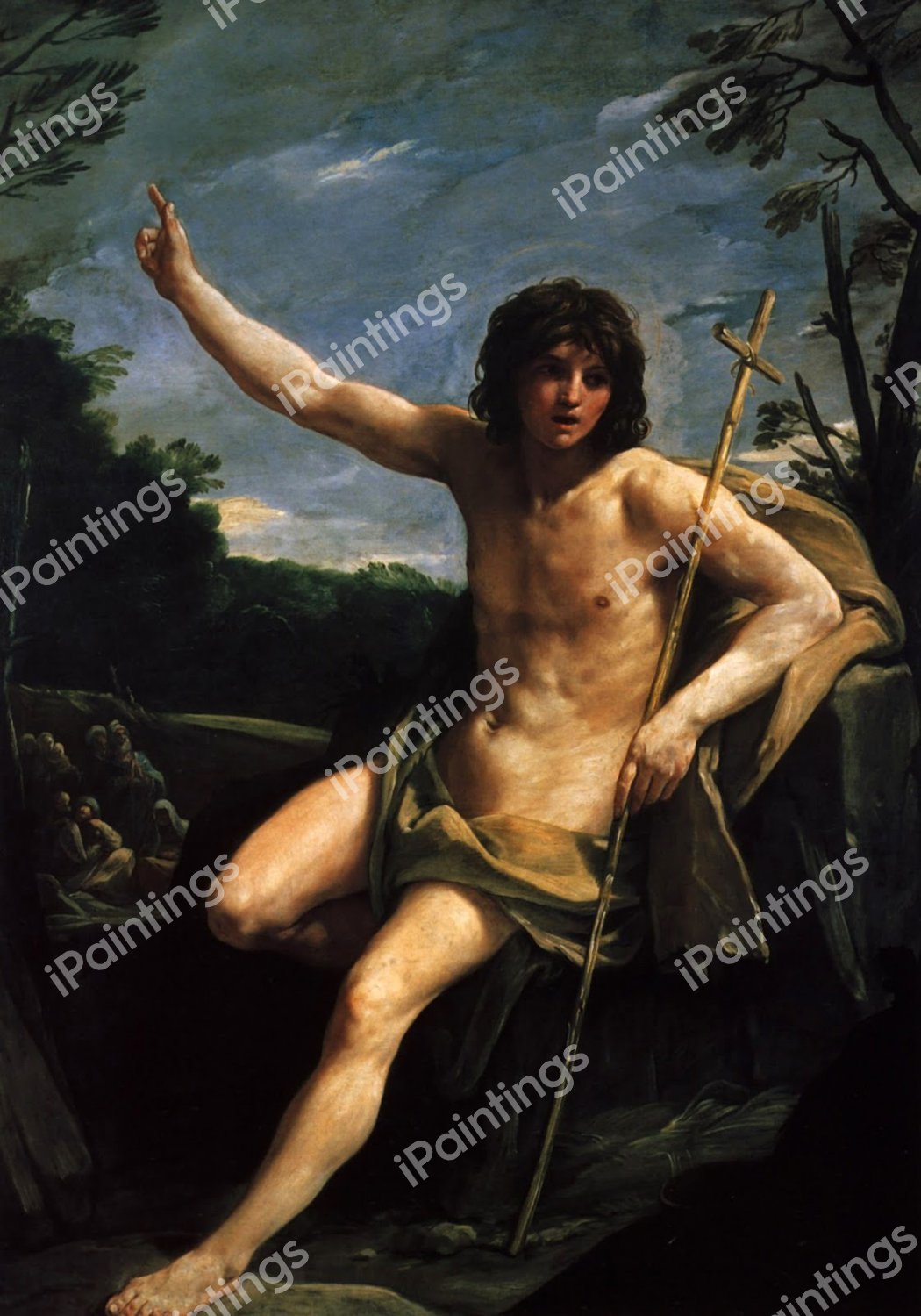 Saint John the Baptist. The painting by Guido Reni