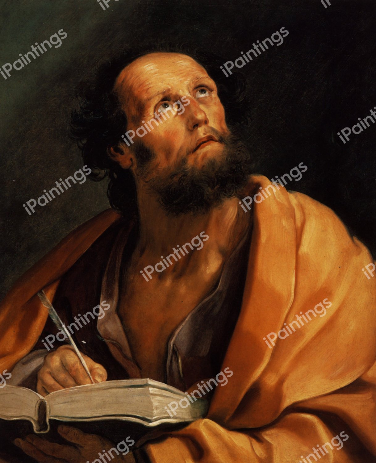Saint Luke. The painting by Guido Reni