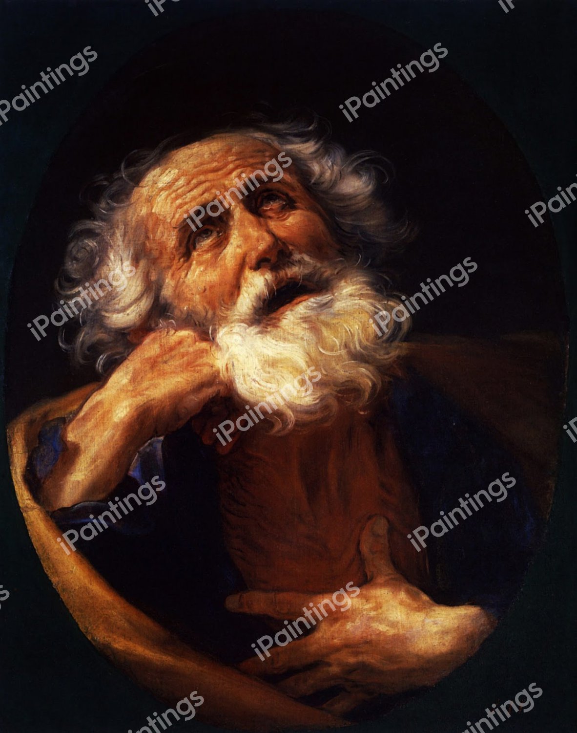 Saint Peter. The painting by Guido Reni