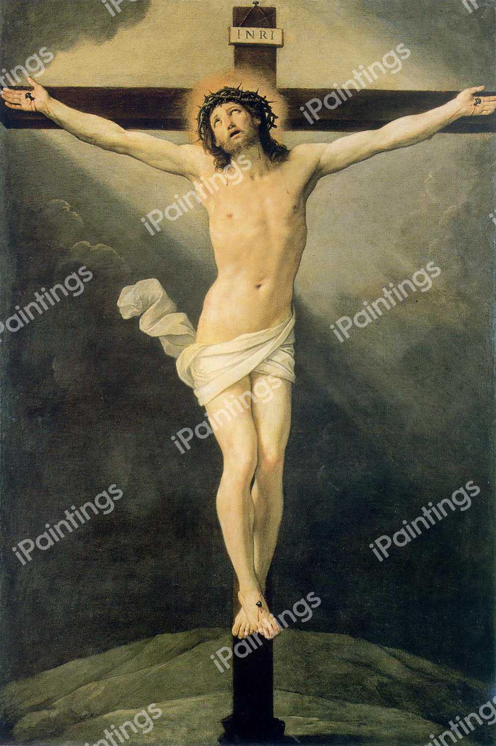 The Crucifixion. The painting by Guido Reni