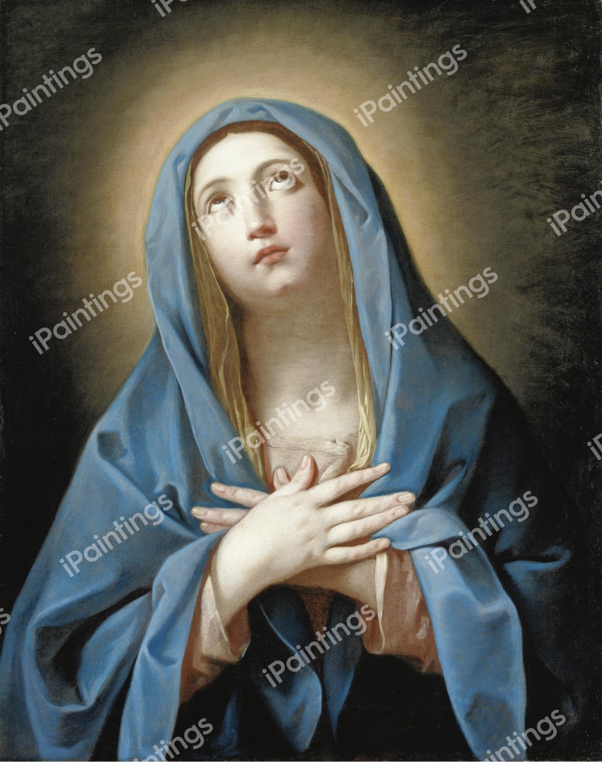 Vergine in Preghiera. The painting by Guido Reni