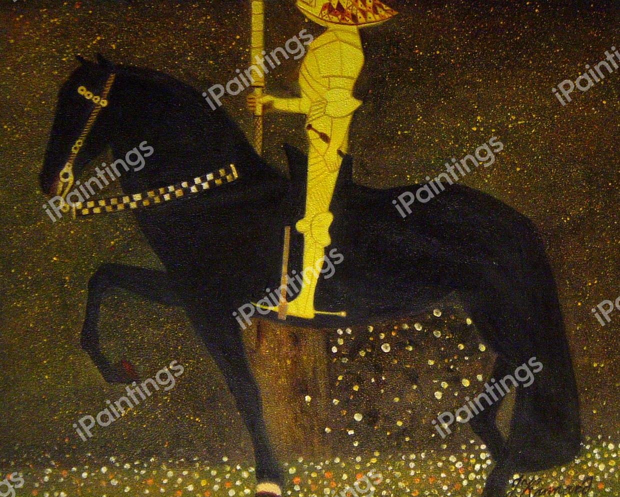 Gold Cavalier. The painting by Gustav Klimt