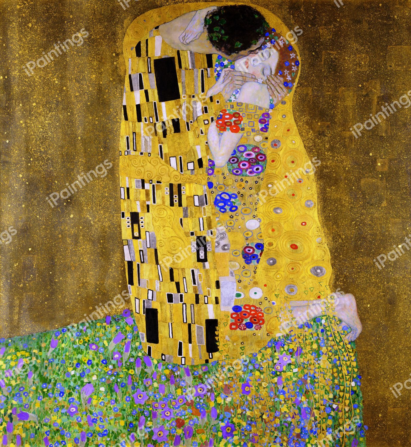 The Kiss. The painting by Gustav Klimt