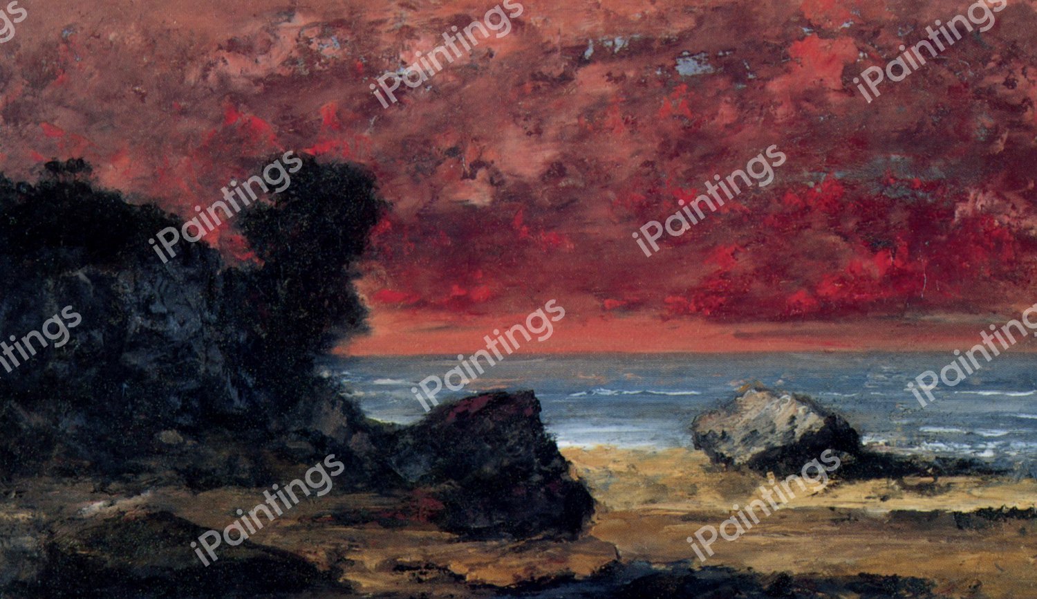 After the Storm. The painting by Gustave Courbet