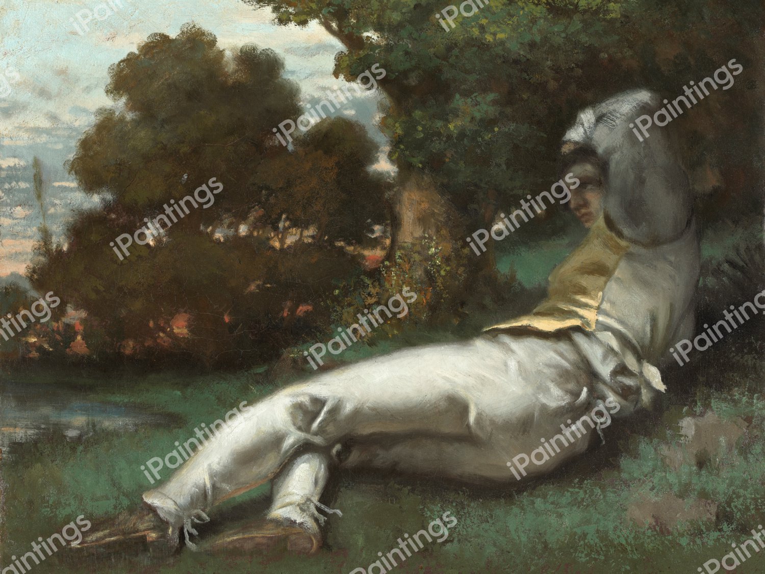 La Sieste. The painting by Gustave Courbet