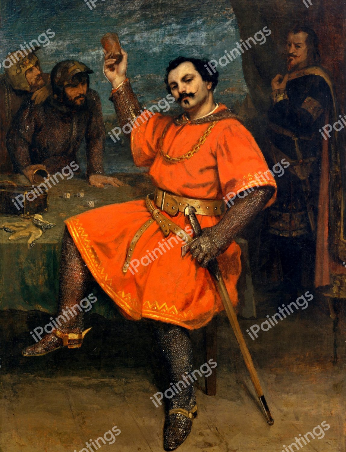 Louis Gueymard, as Robert le Diable. The painting by Gustave Courbet