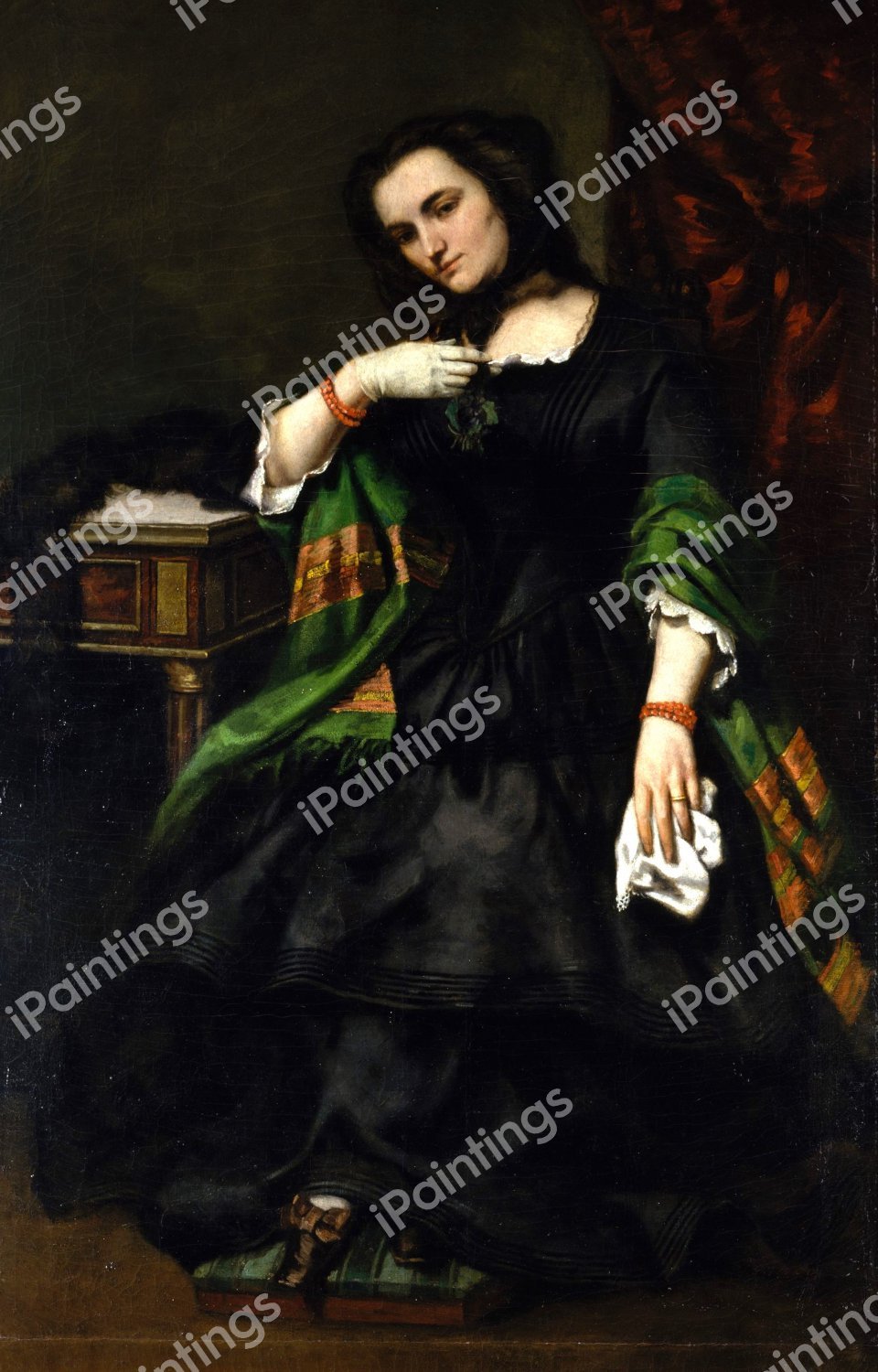 Madame Auguste Cuoq (Mathilde Desportes). The painting by Gustave Courbet