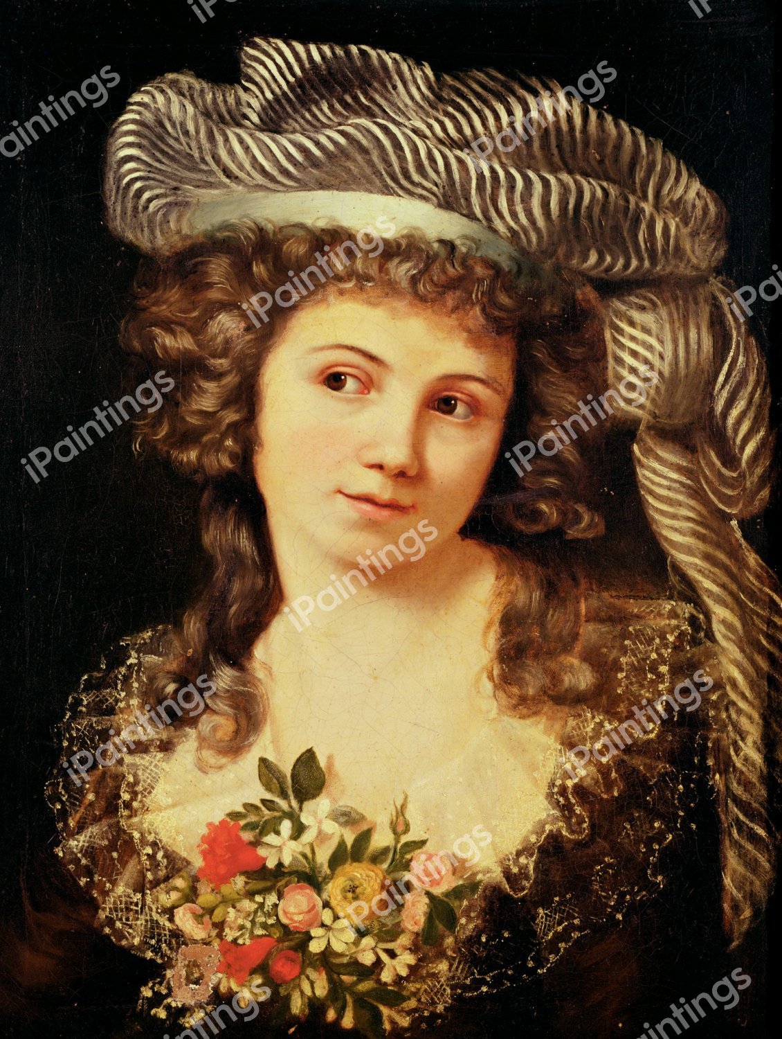Portrait of a Young Woman. The painting by Gustave Courbet
