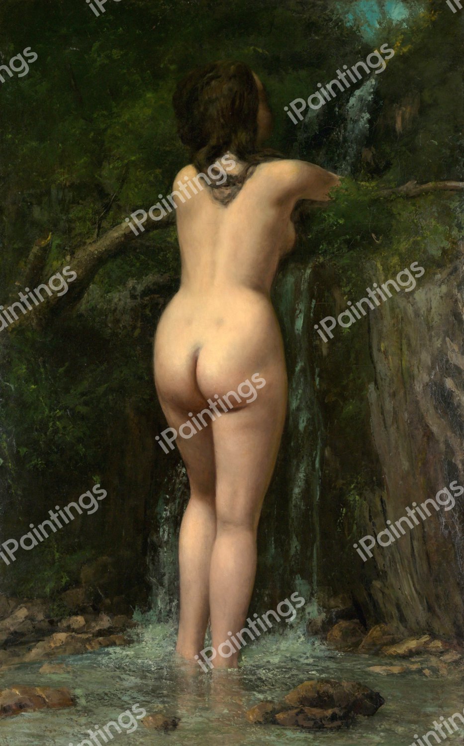 The Source. The painting by Gustave Courbet