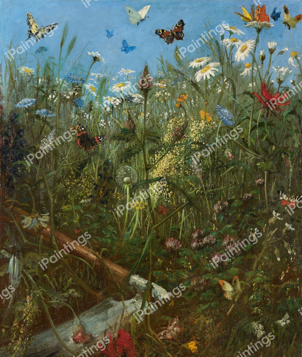 La Praire. The painting by Gustave Dore