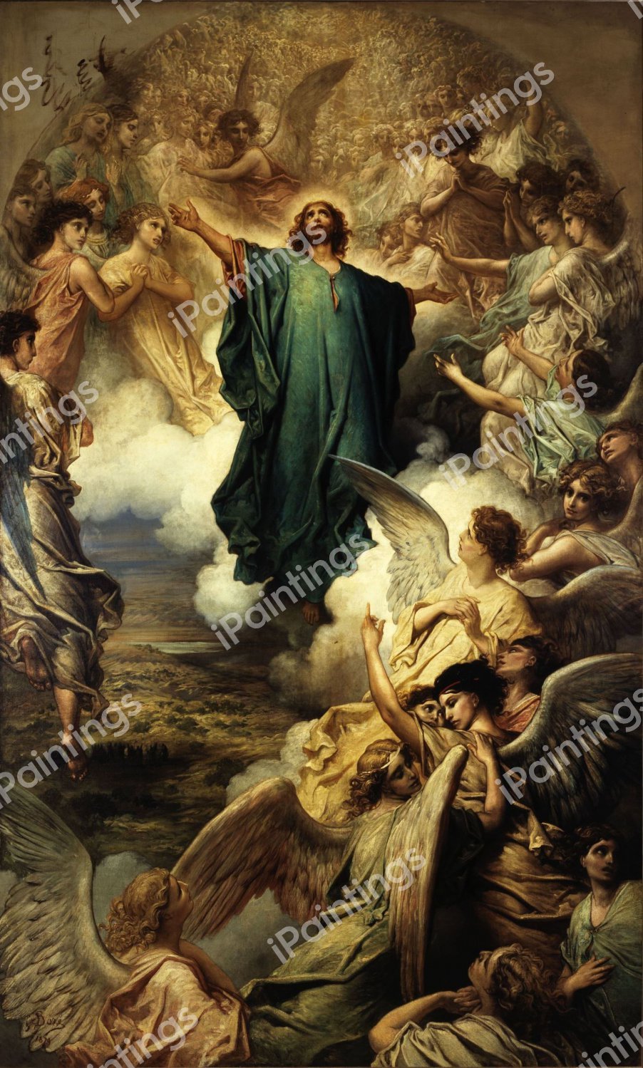 L'Ascension. The painting by Gustave Dore