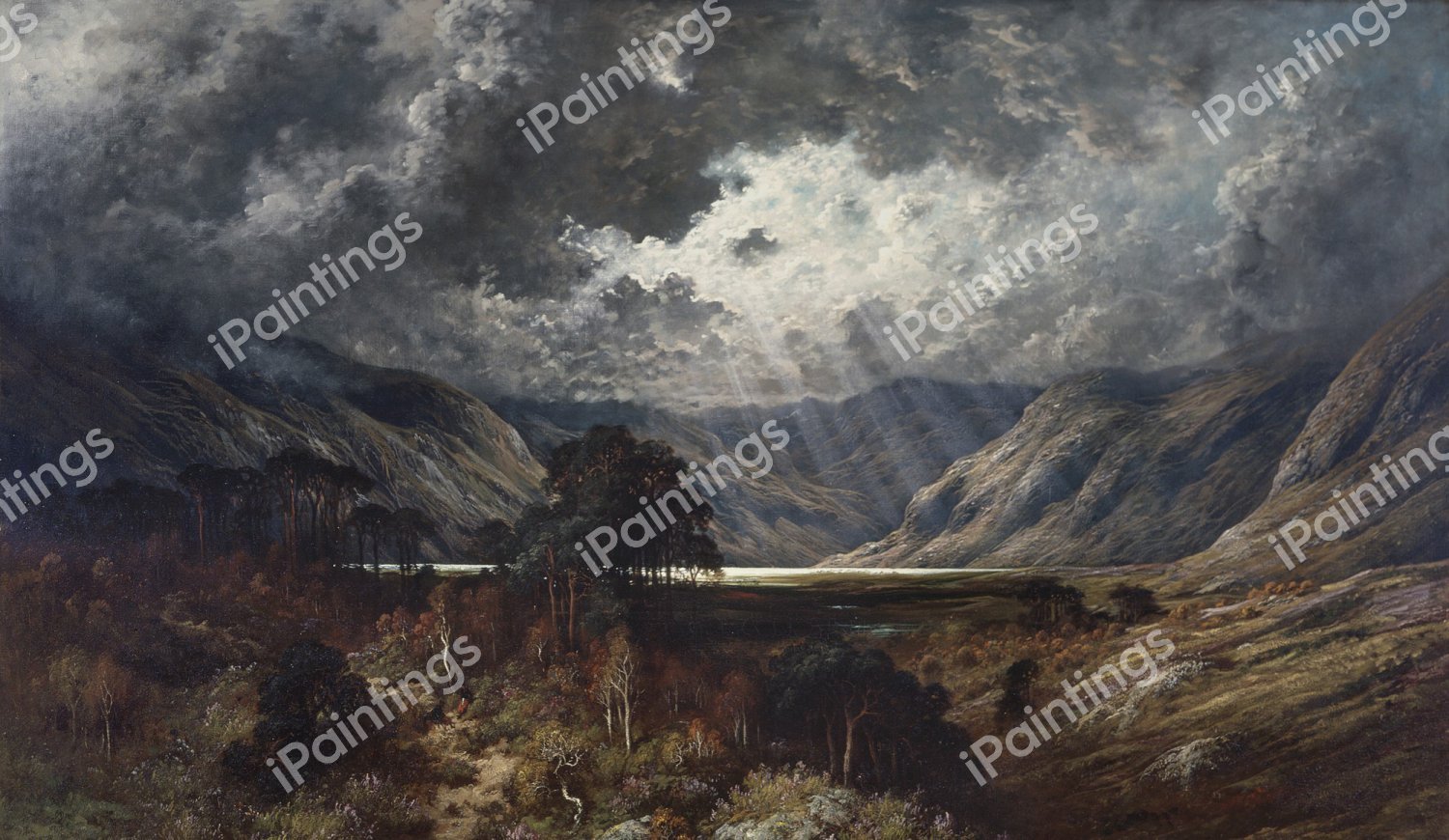 Loch Lomond. The painting by Gustave Dore
