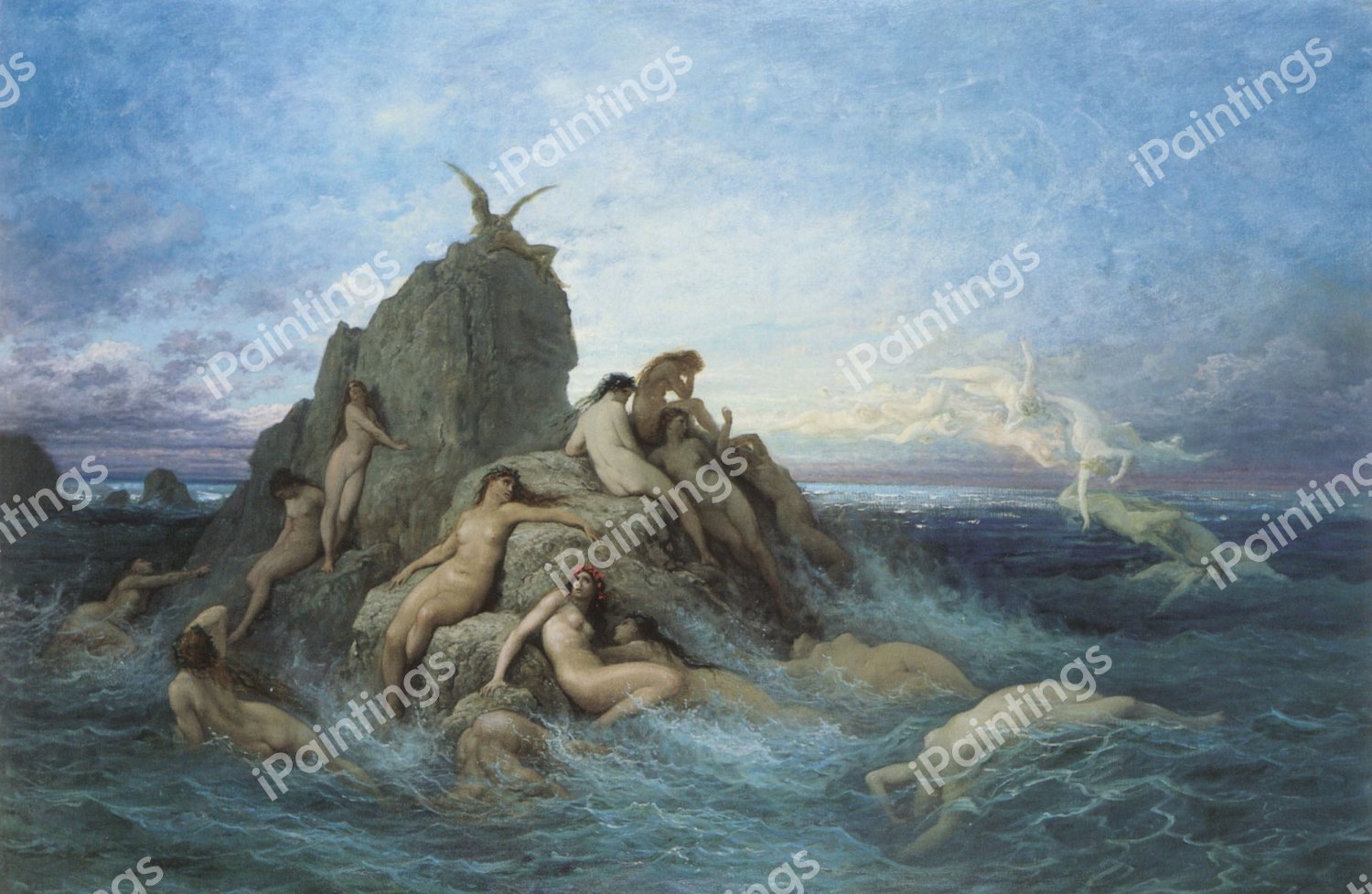 The Oceanides. The painting by Gustave Dore